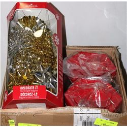 #10)8 TUBES OF NEW BOW AND RIBBON SETS GOLD