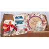 Image 1 : #9)NEW THANKSGIVING BOX WITH NAPKINS,PLATES,TABLE-