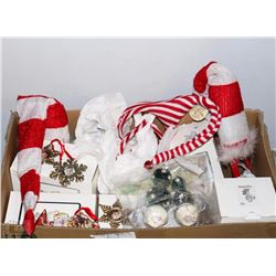 #33)PRECIOUS MOMENTS ORNAMENTS,MINI TREES AND MORE