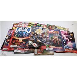 BOX W/19 COMICS INCL. DEAD POOL, IRON