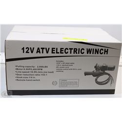 2000LBS 12V ATV ELECTRIC WINCH
