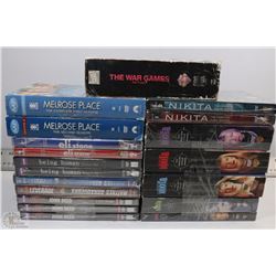 LOT OF SEASONS DVDS AND INDIVIDUAL DVD MOVIES