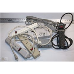 BOX W/POWER BARS, EXTENSION CORDS INCL.