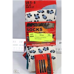 THREE PAIRS OF INFRARED SOCKS