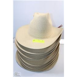 LOT OF 10 "STRAW LIKE" COWBOY HATS
