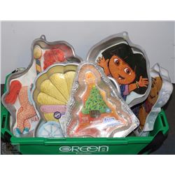 ASSORTED NEW  CAKE MOULDS/PANS (7) IN TOTAL INCL