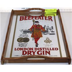 BEEF EATER DRY GIN MIRRORED SERVING PLATTER/WALL