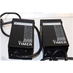 TWO MASTERCRAFT ALL WEATHER TIMERS