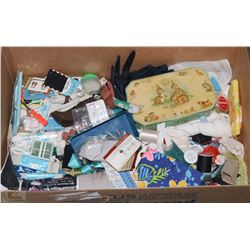 VINTAGE & NEW SEWING ACCESSORIES INCLUDING THREAD,