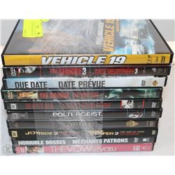 BUNDLE OF TEN ASSORTED DVD'S