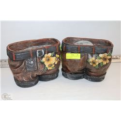 PAIR OF UNIQUE FLOWER POT DENIM JEANS WITH FLOWER