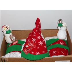 #42)SNOWGLOBES,SNOWMAN,ROCKING TALKING MISTLETOE