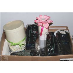 #45)PICTURE FRAMES, PLAQUES "MR" SLIPPERS AND MORE