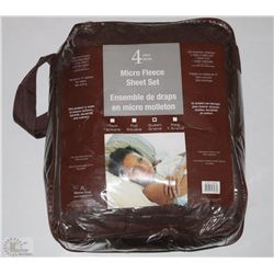NEW COMFORT 4PC FLEECE SHEET SET