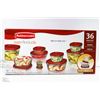 Image 1 : RUBBERMAID 36PC CONTAINER SET