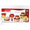 Image 1 : RUBBERMAID 36PC CONTAINER SET
