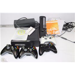XBOX 360 ELITE CONSOLE COMES WITH 4 CONTROLLERS,