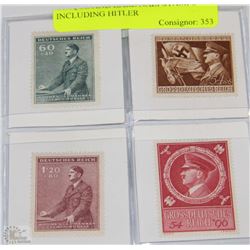 UNIQUE AND RARE NAZI STAMPS INCLUDING HITLER