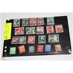 GERMAN WWII SET STAMPS NAZI ERA