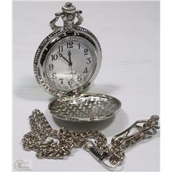 POCKET WATCH SILVER TONE