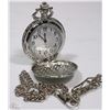 Image 1 : POCKET WATCH SILVER TONE