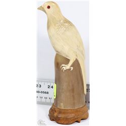 CARVED BIRD ORNAMENT