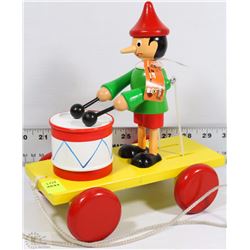 DRUMMER BOY ON CART MADE IN CZECH REPUBLIC