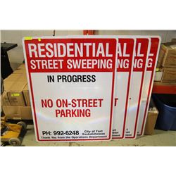 LOT OF FOUR SIGNS