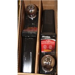 LOT OF TWO MASTERLOCK  2" DROP BALL MOUNT