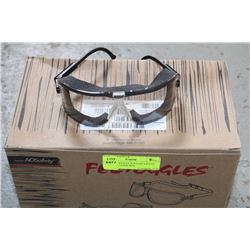 3M FECTOGGLES W/FOAM SAFETY GLASSES 10 PER BOX