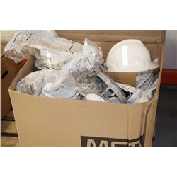BOX OF NEW HARD HATS
