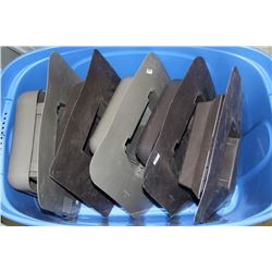 TOTE OF FIVE NEW ASSORTED COLOUR ROOF VENTS