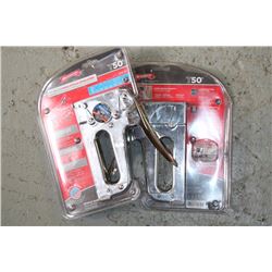 LOT OF 2 ARROW T-50 STAPLERS