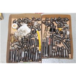 FLAT W/MOSTLY NEW 1/2 IN. & 3/4 IN. CAST X2