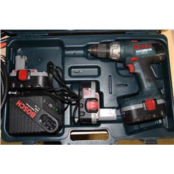 BOSCH 1/2" DRIVE DRILL 18V WITH 3 BATTERIES &