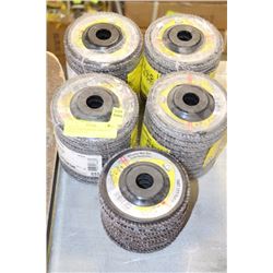 LOT OF 46 KLINGSPUR ABRASIVE DISCS 4 1/2 X 7/8