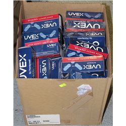 LARGE BOX OF UVEX SAFETY GLASSES
