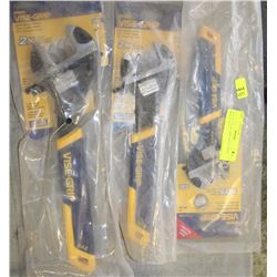 LOT OF 3 VISE GRIP ADJUSTABLE WRENCHES