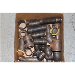 FLAT W/MOSTLY NEW & 1 IN. & 1 1/2 IN. CAST