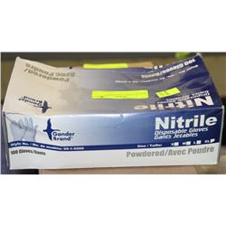 BOX OF NITRILE DISPOSABLE GLOVES