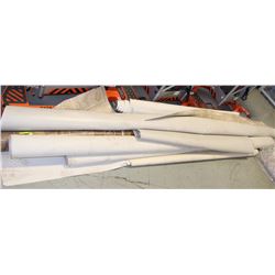 EIGHT ROLL ENDS OF LINOLEUM