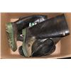 Image 1 : PAIR BAFFER STEELTOE RUBBER BOOTS&3 PAIRS