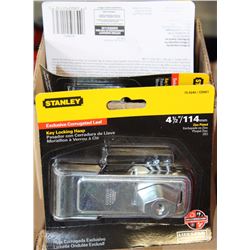 BOX OF 5 STANLEY KEY LOCKING HASPS