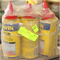 LOT OF 6 BOTTLES OF MARKING CHALK