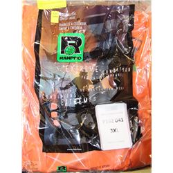 RANPRO ORANGE NOMEX BIB RAIN PANTS