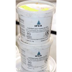 LOT OF 2 IPEX PVC PIPE LUBRICANT FOR ASSEMBLY OF