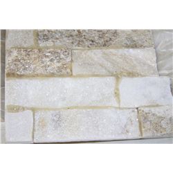 WHITE QUARTZITE EXTERIOR NATURAL WALL CORNER X159