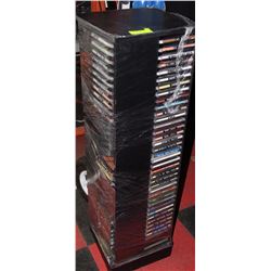 CD TOWER WITH CD'S 41"HIGH