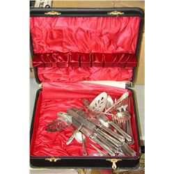 BOX WITH SILVER FLATWARE