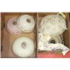 Image 1 : TWO BOXES OF VINTAGE LIGHT FIXTURES
